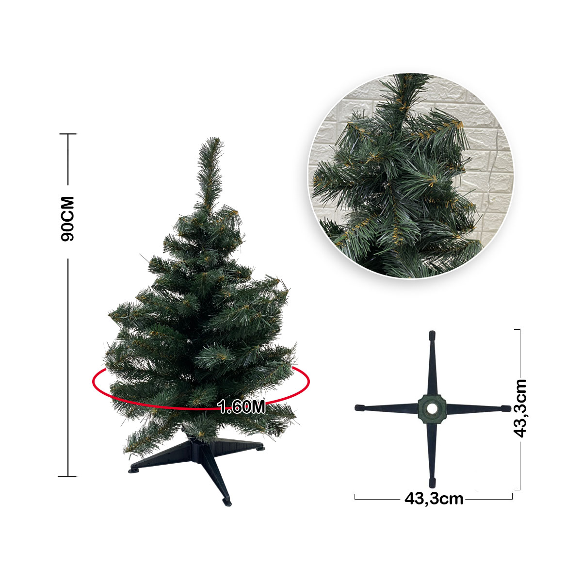 Miniatura 3 de Arbol Navidad Baby 90cm 86 Ramas FEX36